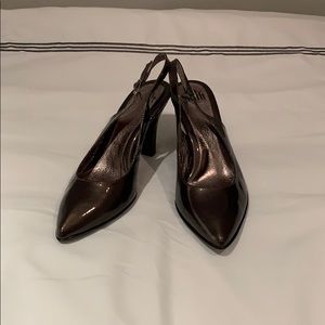 Pewter Sling Back Women’s Heels